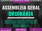 DIA 29.12 TEM ASSEMBLEIA  