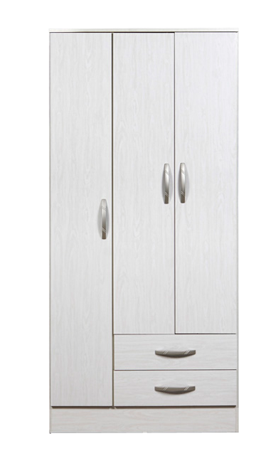 Placard 3 puertas 2 cajones
