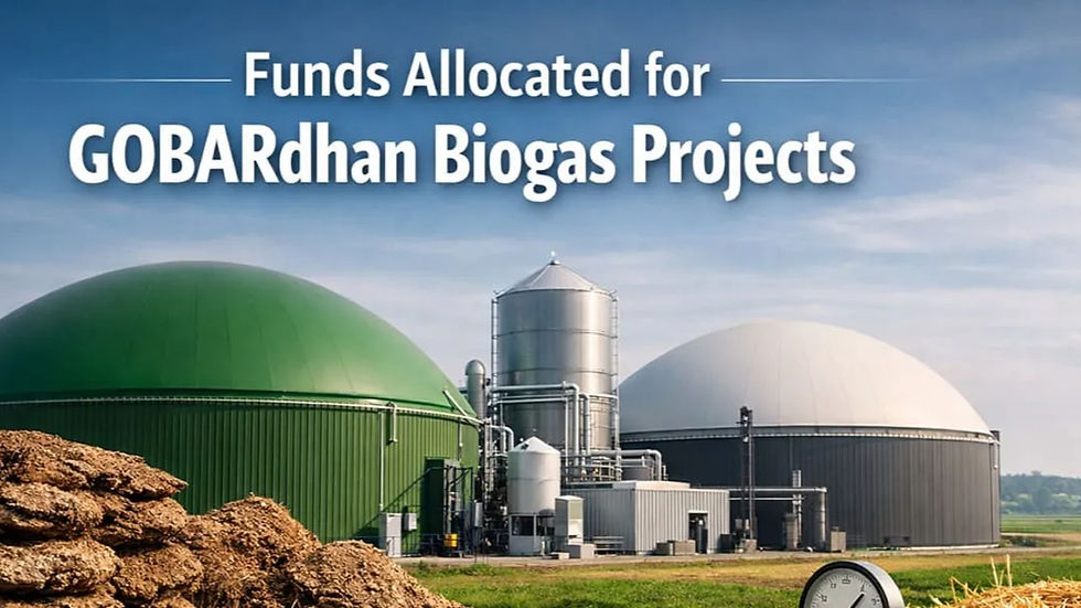 Funds Allocated for GOBARdhan Biogas Projects