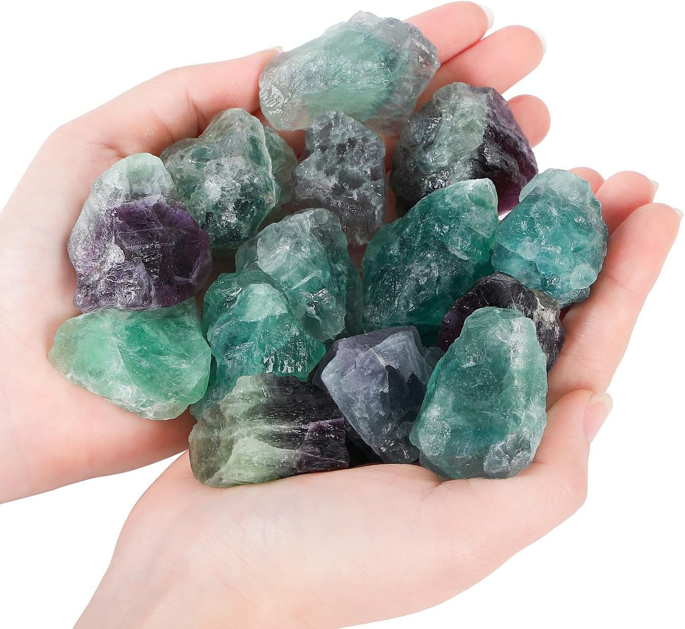 Fluorite Natural Crystal Quartz Bulk 1" Raw Rough Healing Crystal Stones