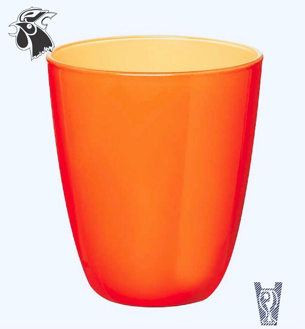 Vaso Bicolor Orange