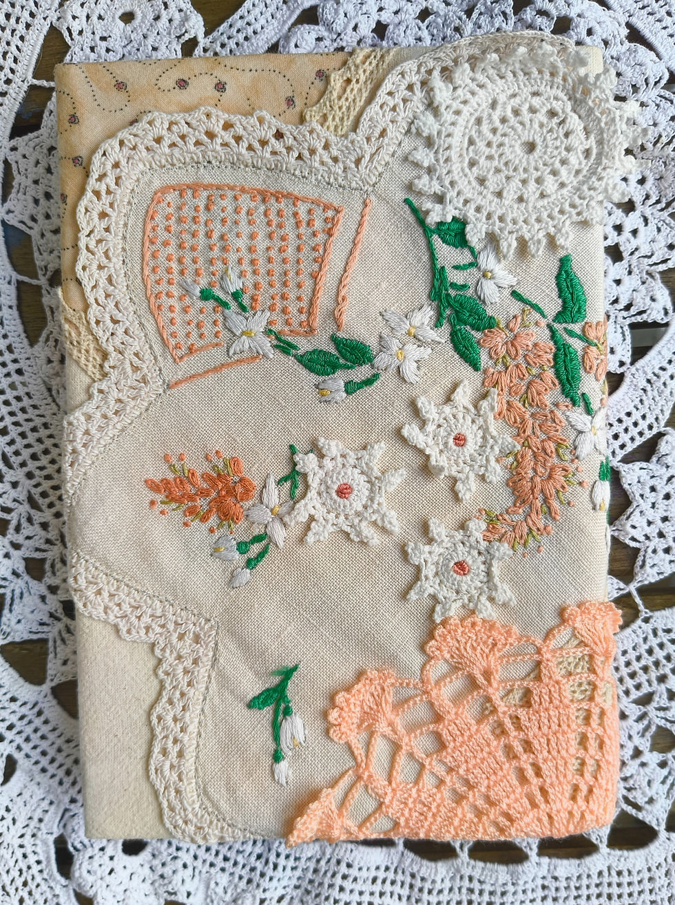 Thumbnail: Repurposed Doily Books
