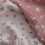 Thumbnail: white and dusty pink muslin baby blanket