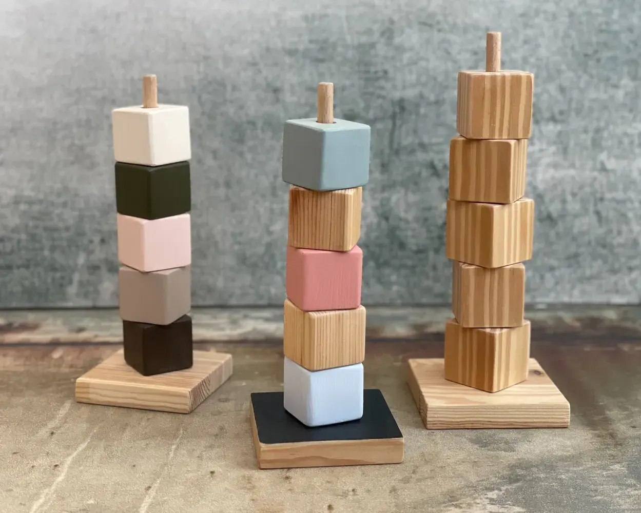 משחק השחלה מעץ מלא