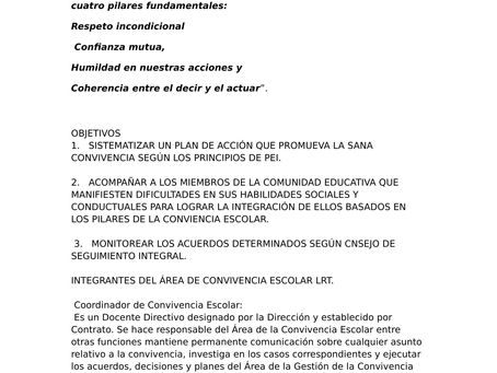 CONVIVENCIA ESCOLAR 2017-2020