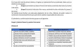 INFORMATIVO INGRESO PRIMEROS BÀSICOS 2026