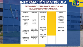 MATRÍCULA ALUMNOS QUE ESTEN CURSANDO AÑO DURANTE EL 2025