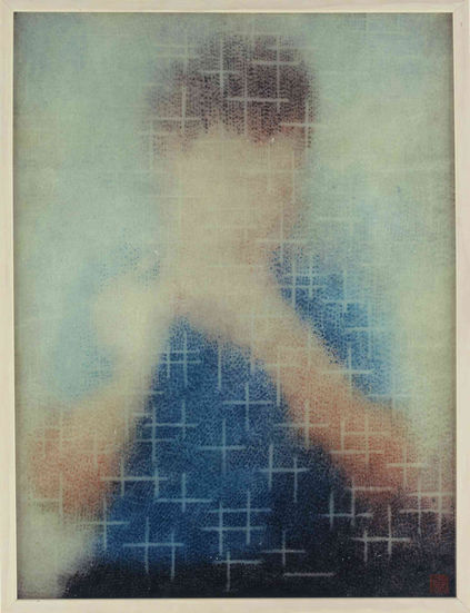 〈毛玻璃之一〉，2008，水墨、環氧樹脂，135X180cm(一式9件)