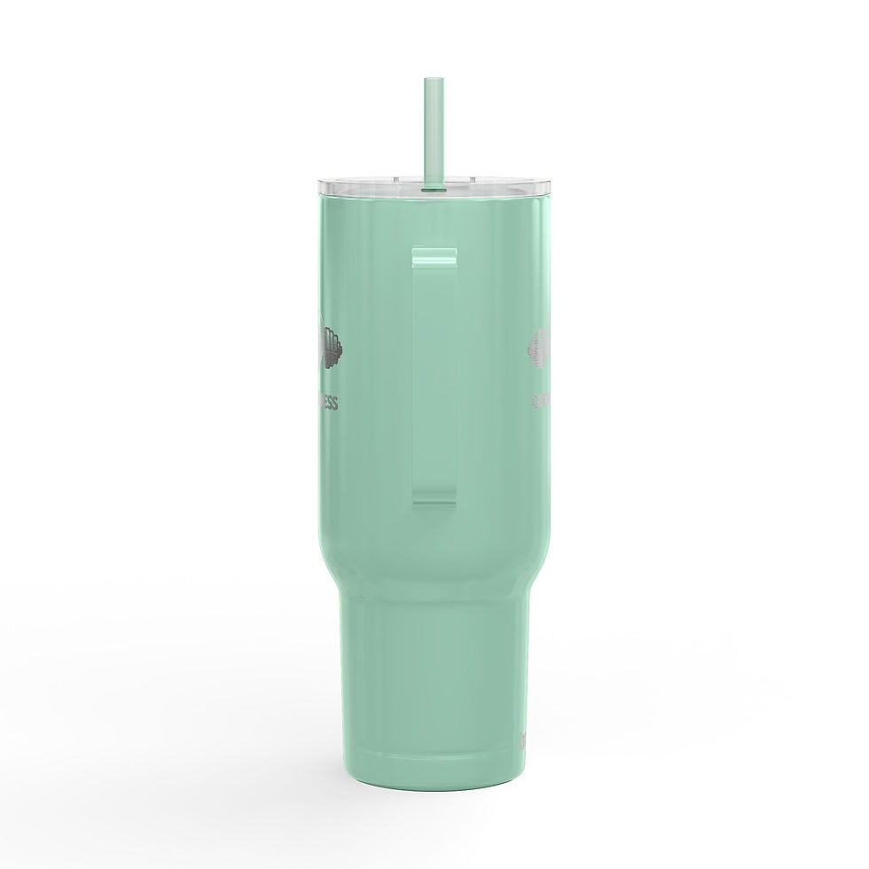 Thumbnail: Gem Wellness stylish 40oz Engraved Insulated Tumbler – with Lid & Straw