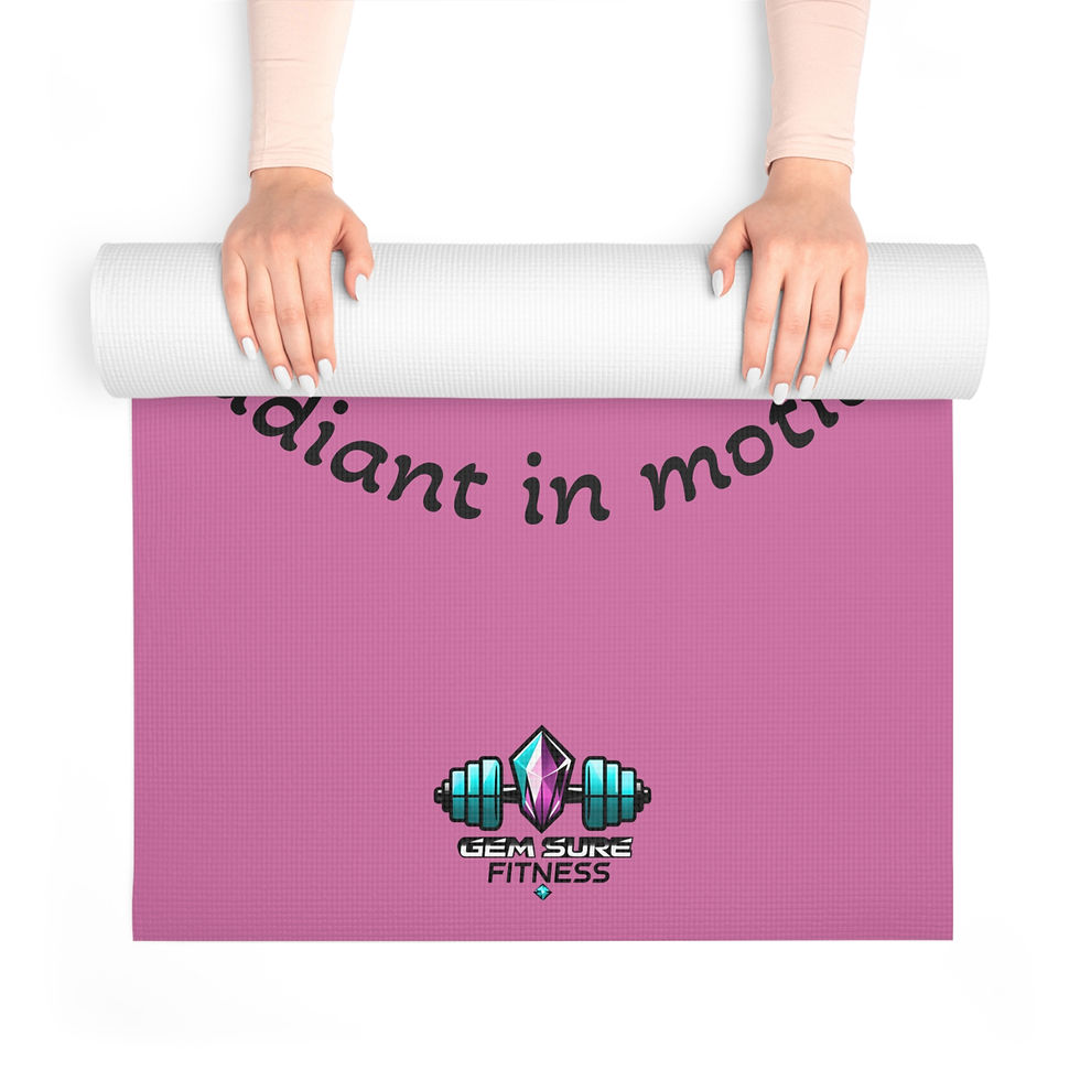 Thumbnail: GemSure Fitness Pink Foam Pilates Mat — "Solid at the core, Radiant in motion"