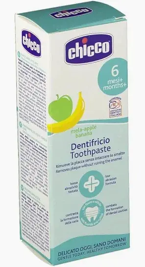 Dentifricio mela banana 6-24 mesi, 50 ml