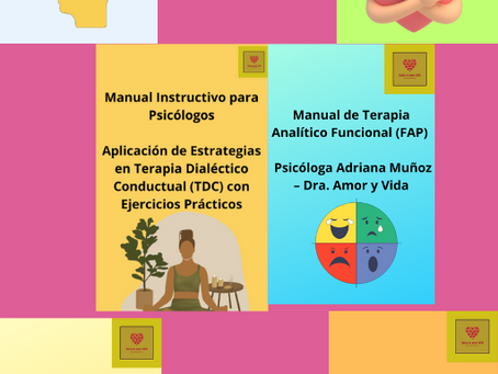 Manuales Instructivos para Terapia Psicológica Pack x 6