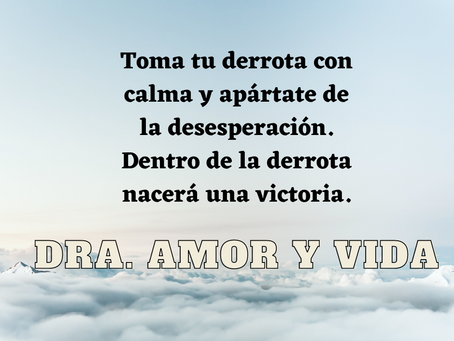 Manten la calma.