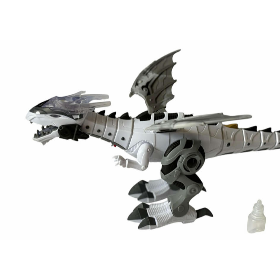 Thumbnail: White and Grey Robotic Dragon