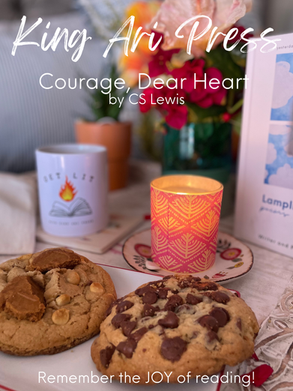 Tray of Book and cookies