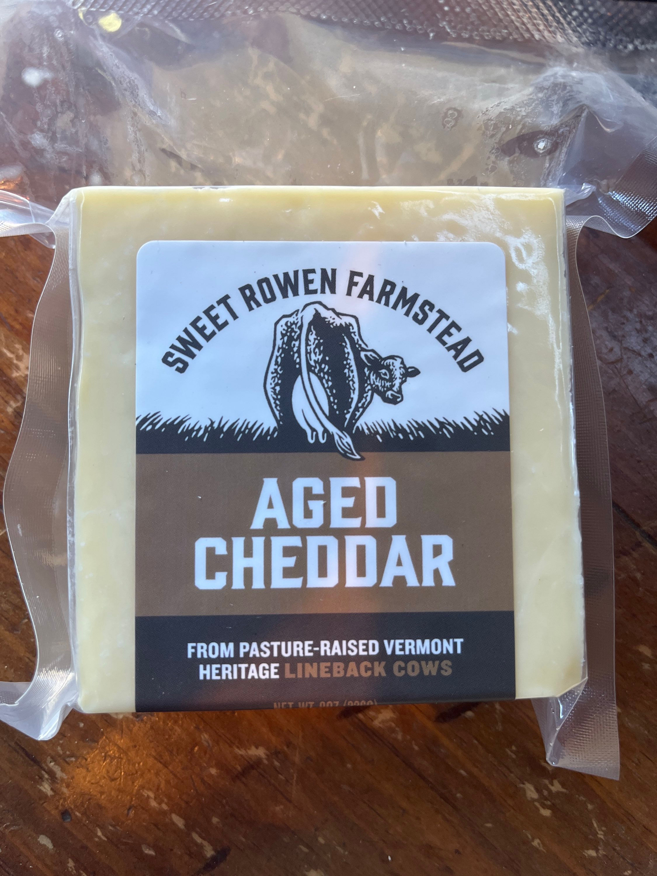 Aged Cheddar Sweet Rowen Farmstead