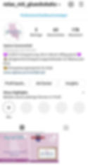 Screenshot von Instagram Profil von Glückskeks mit 63 Followern