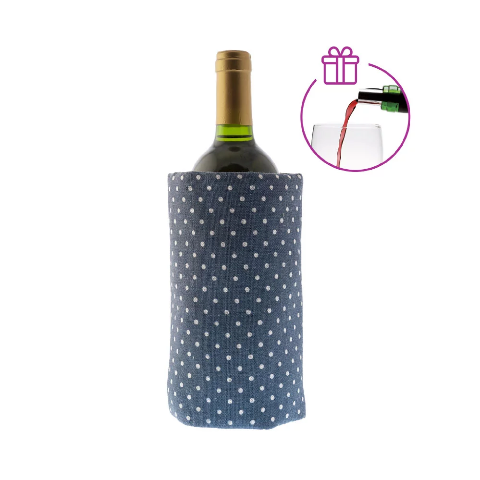 Wijn Cooler Blue Dots