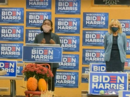 Senior Class President, Tziah McNair, Speaks at Get Out the Vote Event