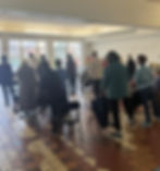 Stephen Cornely leads a seated Fall Down / Stand Up class for older adults at Old Pine Community Center in Philadelphia.