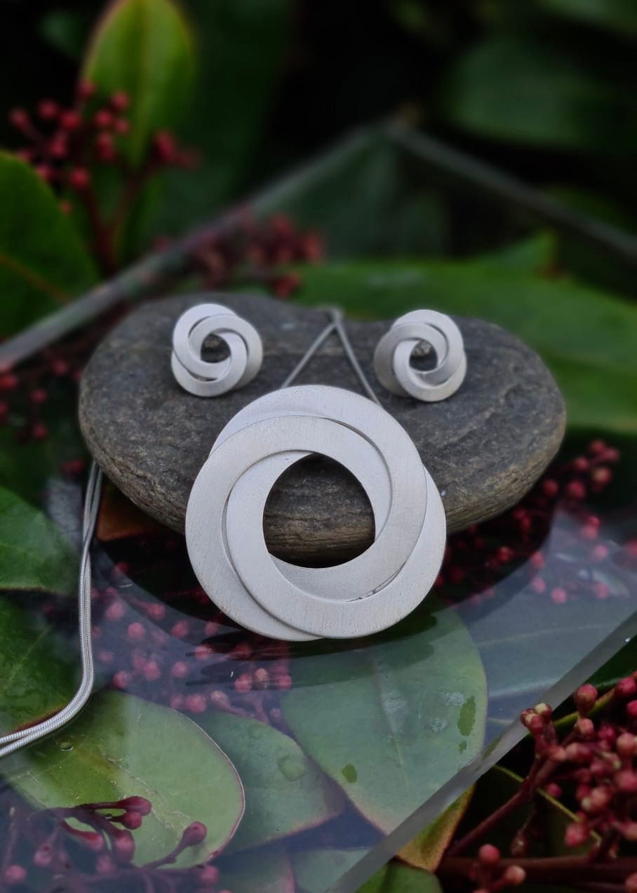 Thumbnail: Sterling Silver Twist Stud Earrings