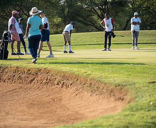 Golfers at Stanbic Bank Gaborone Golf Club