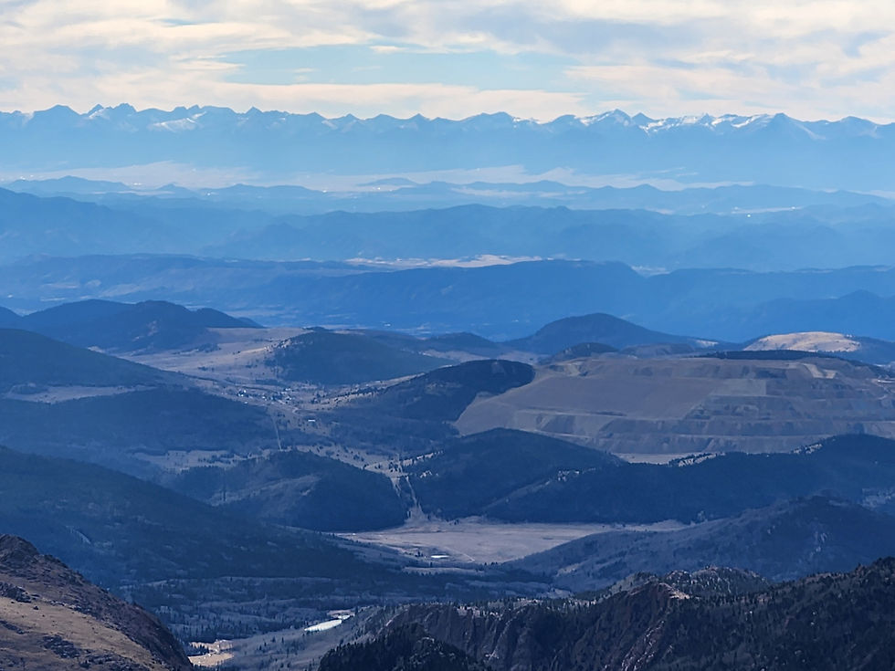 The view from Pikes Peak