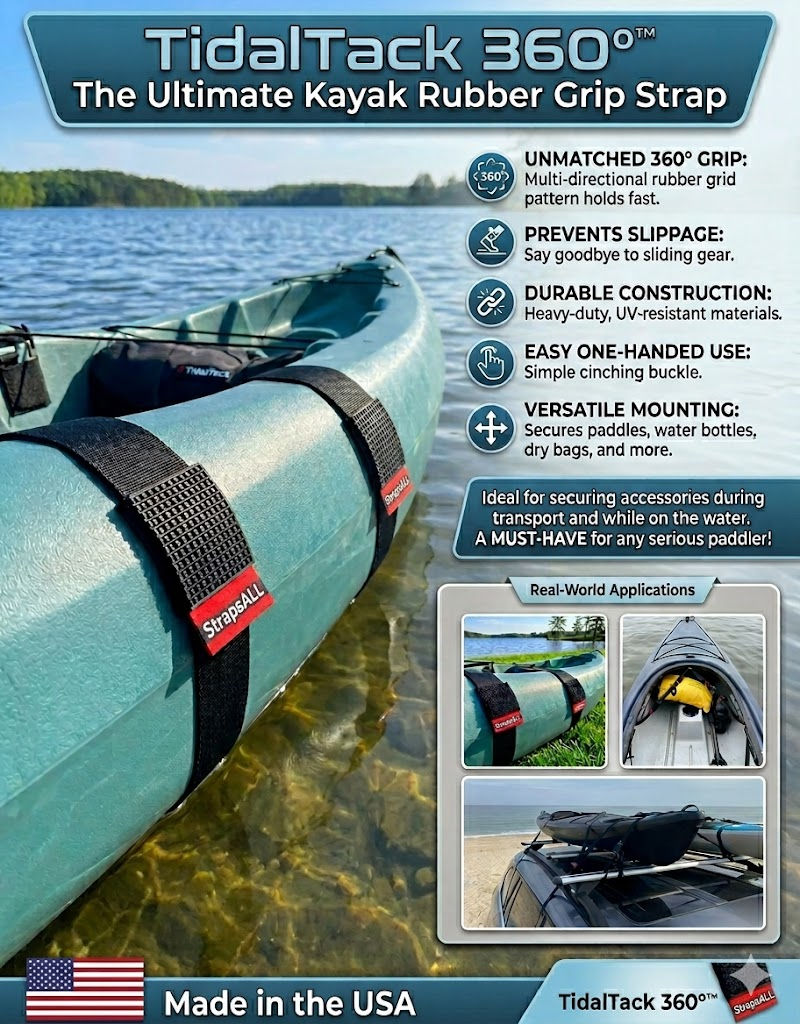 Thumbnail: TidalTack 360°™ The Ultimate Kayak Rubber Grip Strap