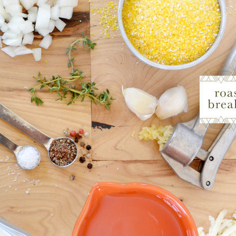 test kitchen :: roasted tomato breakfast polenta