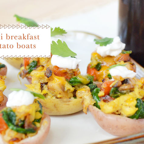 test kitchen :: mini breakfast potato boats