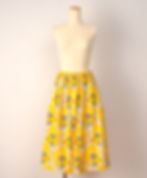 Thumbnail: Turkey print waist free gathered skirt (made with vintage fabric)