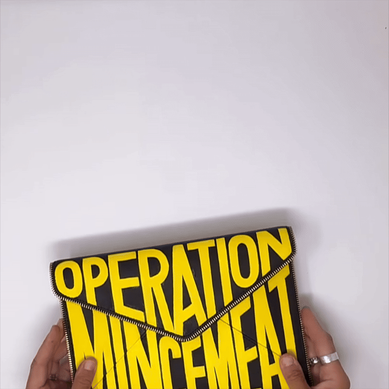 Handpainted gift for cast of Operation Mincemeat on Broadway. Custom gift. Broadway. NYC. Sugar and Script.