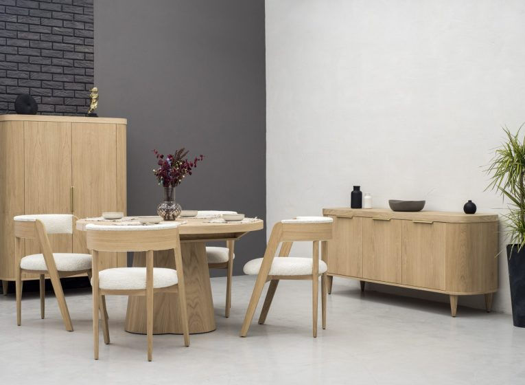 Miniatiūra: VEGAS apvalus stalas su prailginimu