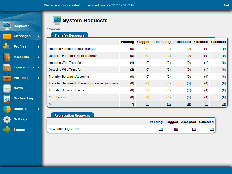 Settings Menu