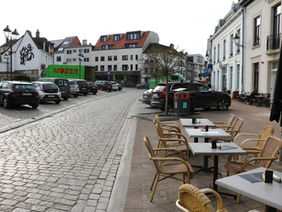 Markt week afgesloten wegens aanleg terras