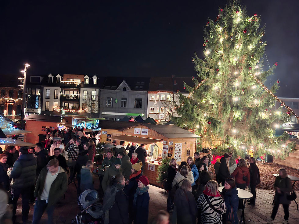 Schitterende kerstboom en warme, gezellige sfeer typeren Kerstmarkt 2025. Nog tot en met zondag.