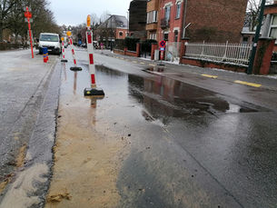 Waterlek Willem Eggerickxstraat wordt pas morgen aangepakt