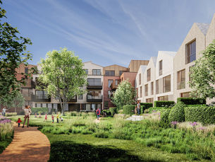 Straco Real Estate uit Merelbeke heeft eindelijk remake met 7 woningen en 64 flats inclusief ruime dokterspraktijk voor Koldamsite klaar