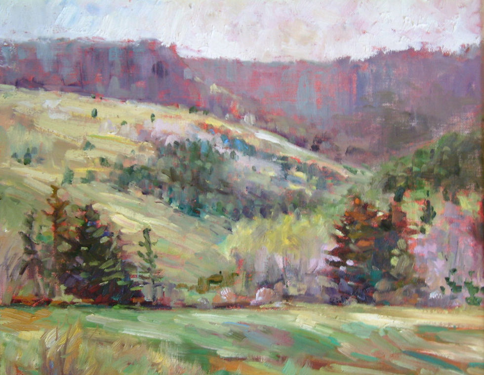 ' Morning mist on Ute Mt.'