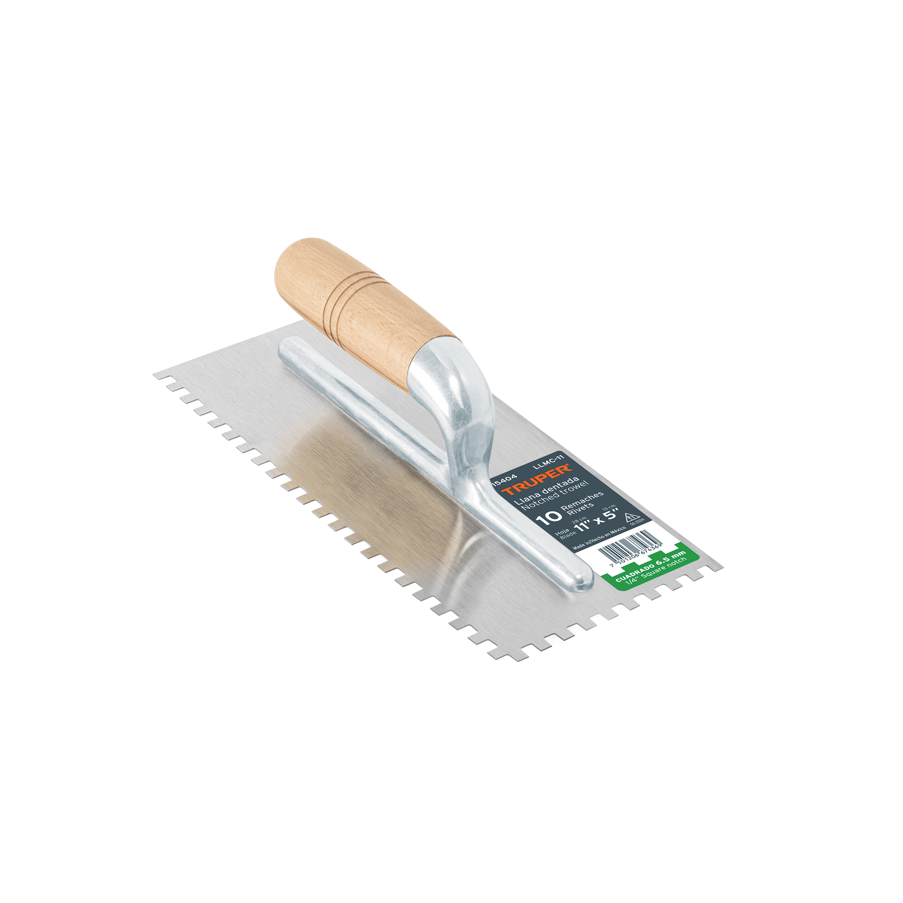 Llana 11" dentado cuadrado 1/4", TRUPER LLMC-11