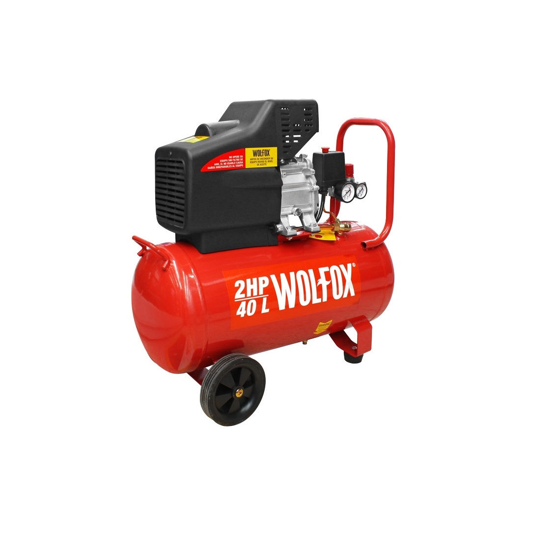 Compresor de Aire 2 HP 10.2 Galones WOLFOX WF0735