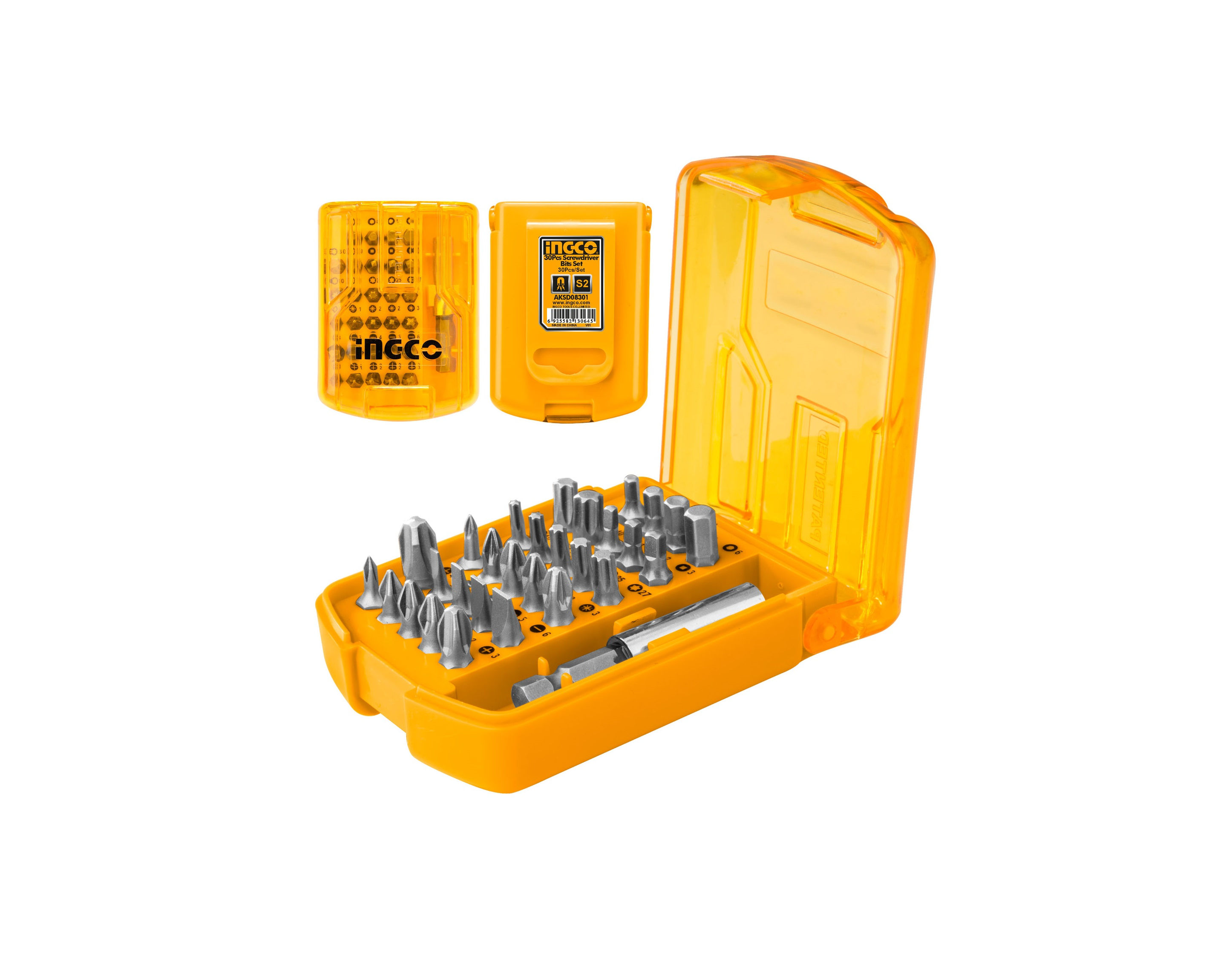 Set de 30 puntas con adaptador INGCO AKSD08301