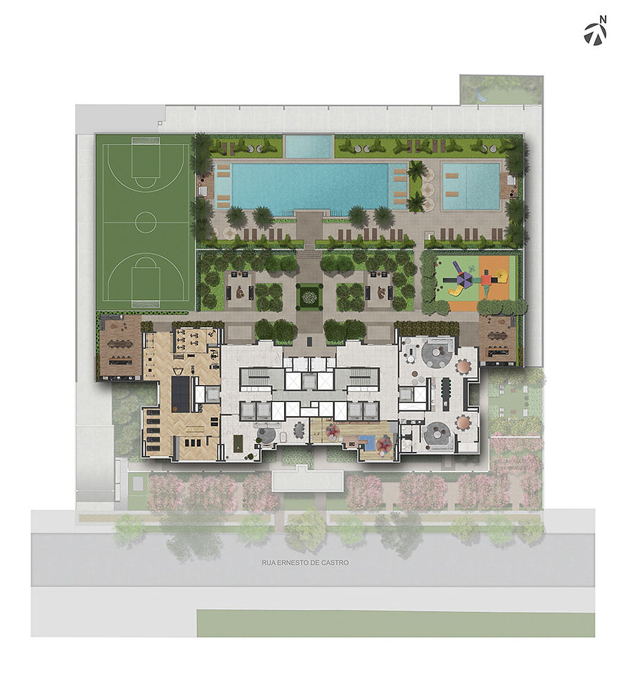 Implantação geral do terreo do wonder bras