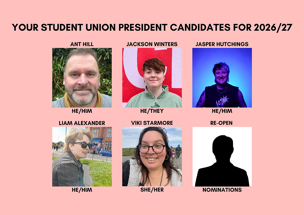 Student Union President 26/27 Candidate Manifestos