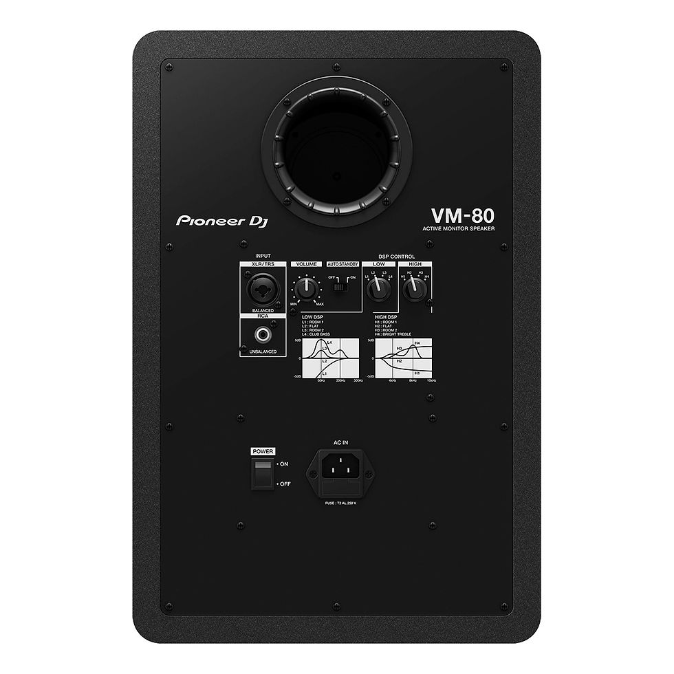 Thumbnail: Pioneer DJ 120W Powered Studio Monitor w/ 8" Cone Woofer, Black