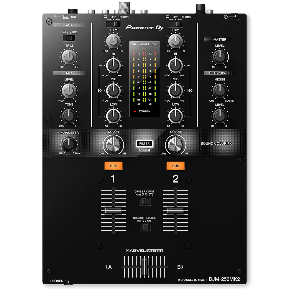 Pioneer DJ 2-channel Digital DJ Mixer w/ 3-band Isolator Eqs