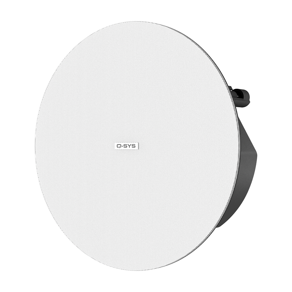 Miniatura: QSC 4.5" Two-way ceiling speakers, 70/100V transformer with 16Ohm bypass, White