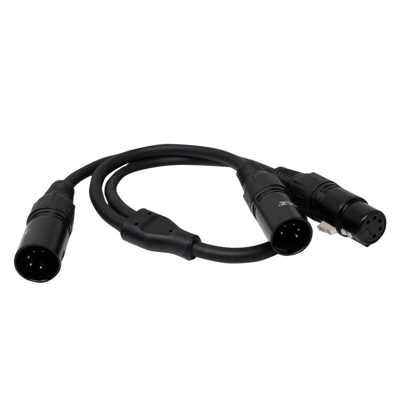 JMAZ JP2011 5-Pin DMX Through Y-Splitter
