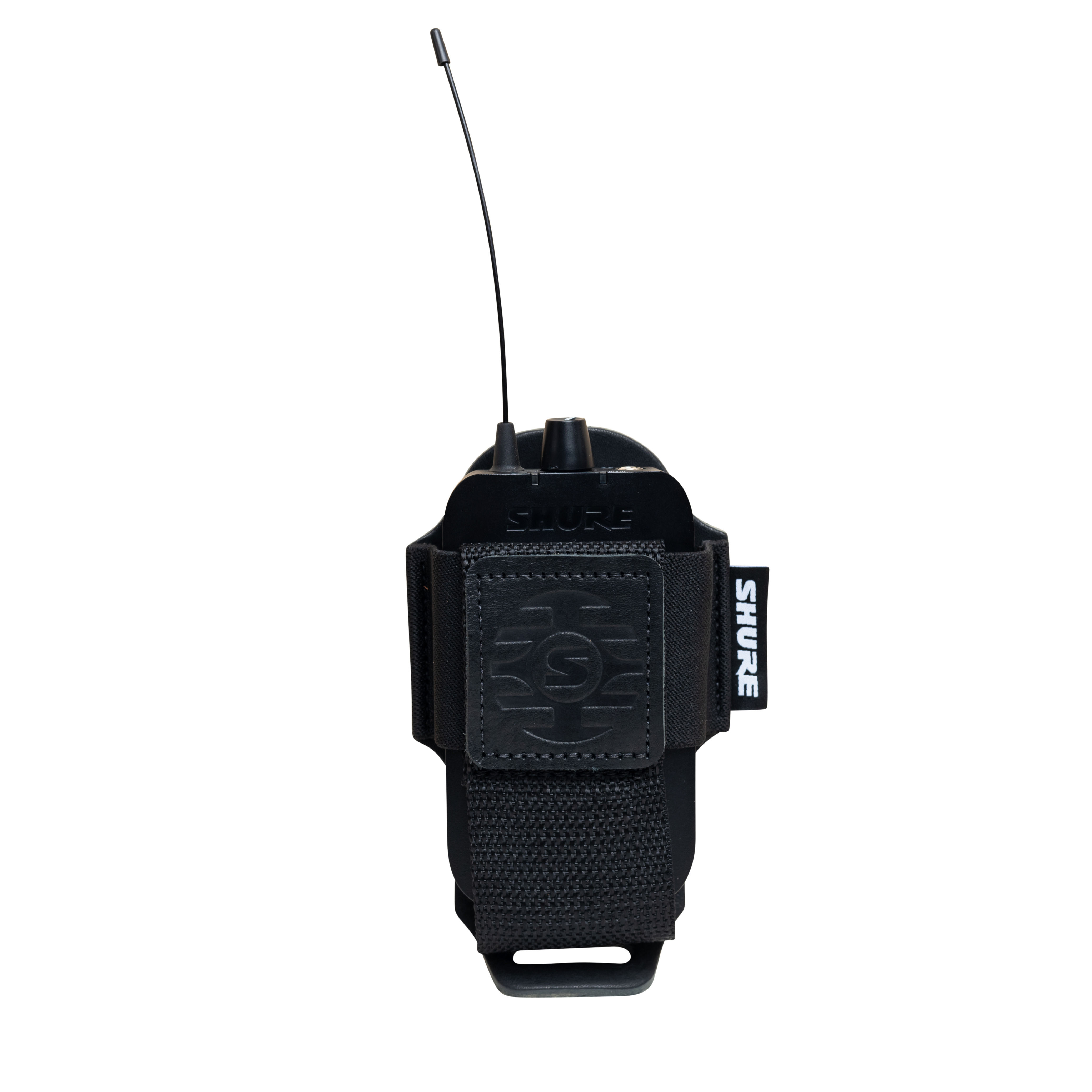 Gator Shure Premium Black Leather Wireless Bodypack Transmitter Pouch