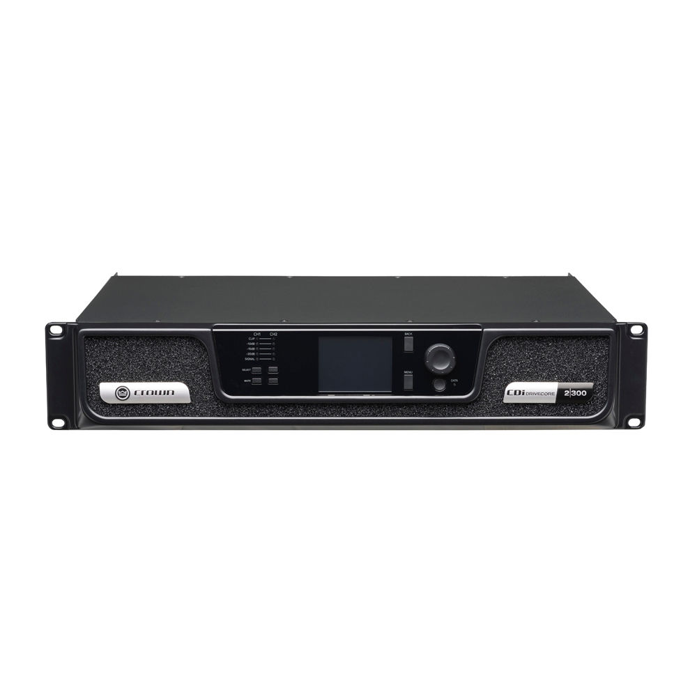 Crown CDi2x300BL Analog + BLU link input, 2 channel, 300W per output channel